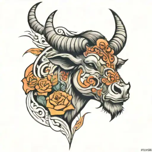 tauros tattoo design idea