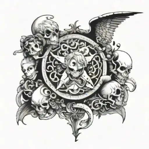 seven deadly sins tattoo design idea