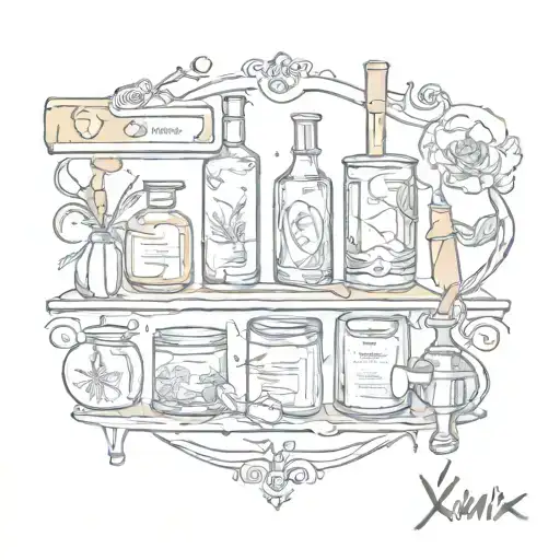 xanax bar tattoo design idea