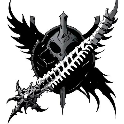 Warhammer 40k spine tattoo tattoo design idea