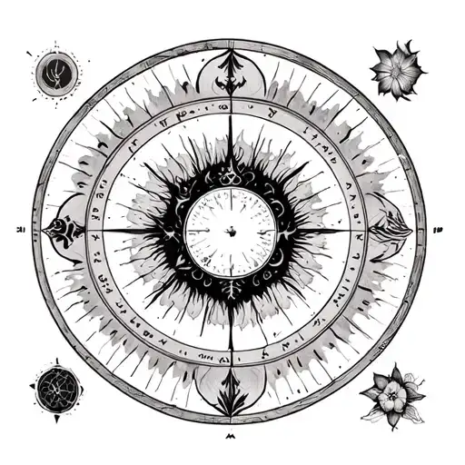 Birth Chart tattoo design idea