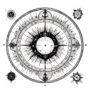 Birth Chart tattoo design idea