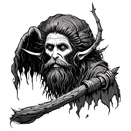 Baba Yaga tattoo design idea