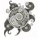 malenia from elden ring mixed with uzumaki spirals tattoo design idea