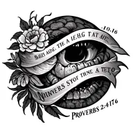 proverbs 24:16 17 tattoo design idea