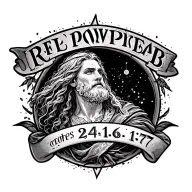 proverbs 24:16 17 tattoo design idea