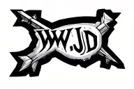 arrow with letters WWJD tattoo design idea