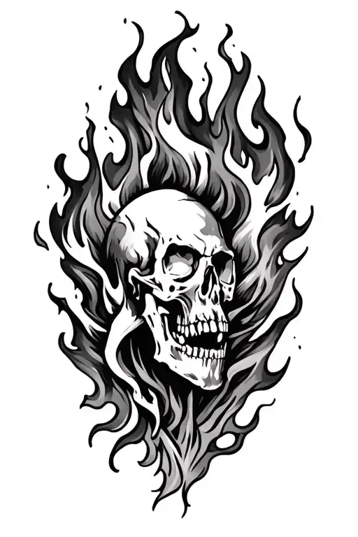 Fire and Brimstone Sleeve tattoo tattoo design idea