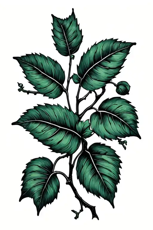 tattoo with plants or vines representing change,very feminin,minimalistic and with fine lines. it can have some green tattoo design idea