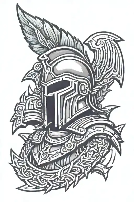 Spartan medal 2024 tattoo design idea