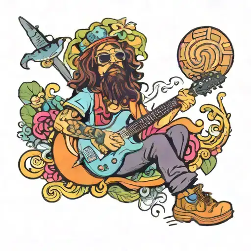 hippy from tattoo design idea