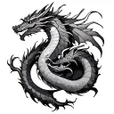 Dragon Wrapped Around Arm tattoo design idea