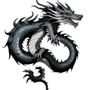 Dragon Wrapped Around Arm tattoo design idea