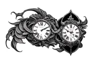 Father Time tattoo design idea