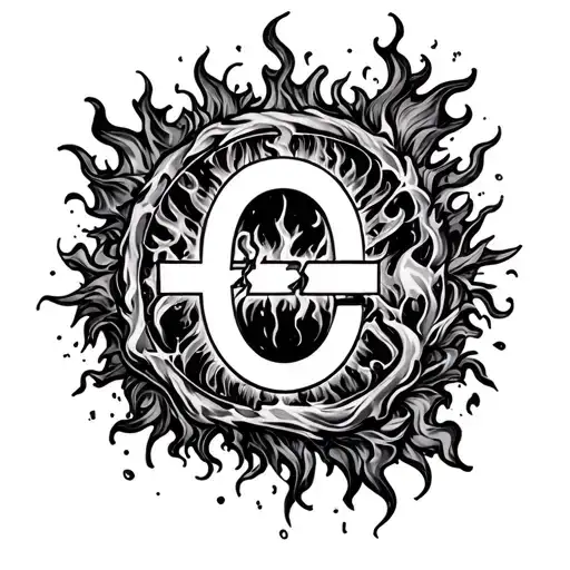 ** Format of numbers ** (as in the film): `00: 00: 0` + ** fiery unit ***(this symbolizes the" last second ", tattoo design idea