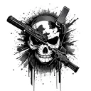 counter strike global offensive remove any doubts in your head, its us or them tattoo design idea