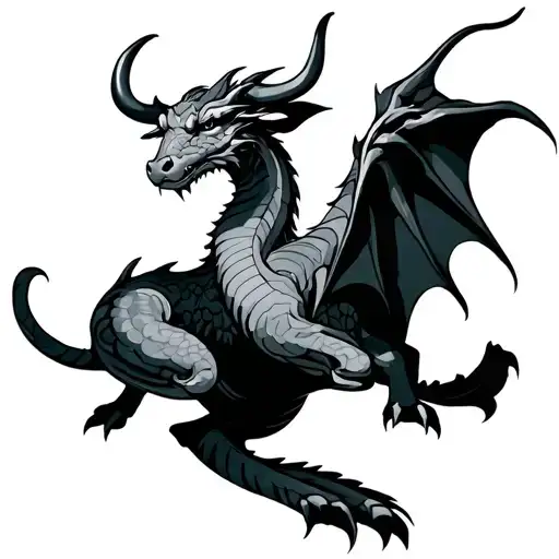 Dragon And Ox tattoo design idea