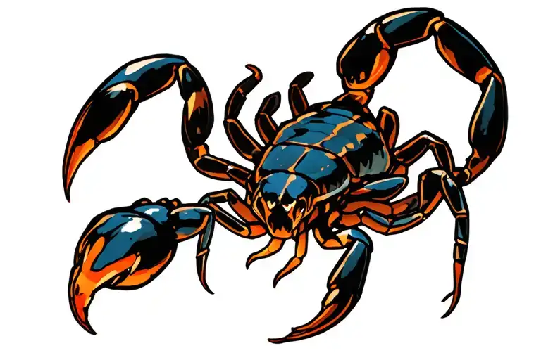 scorpion tattoo design idea