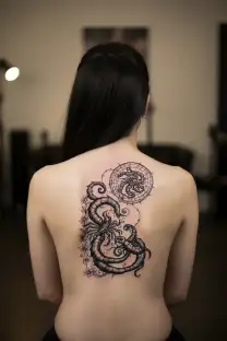 Scorpio and Gemini tattoo design idea