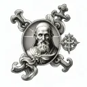 Catholic tattoo design idea