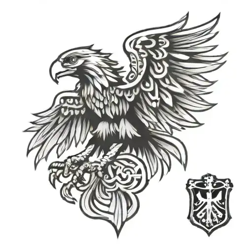 Germany Eagle tattoo design idea