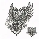 Germany Eagle tattoo design idea