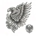 Germany Eagle tattoo design idea