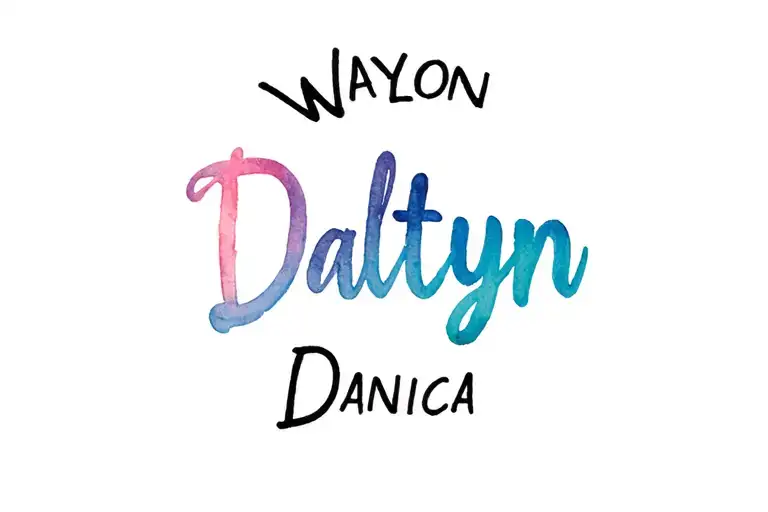 "Waylon Daltyn Danica" father son tattoo tattoo design idea