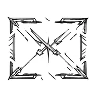Arrow piercing tattoo design idea