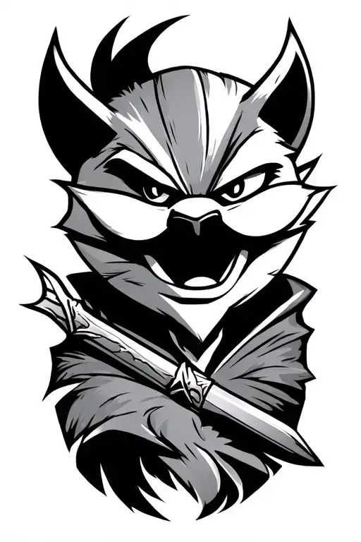 Sly Cooper Staff tattoo design idea