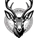 Jackalope tattoo design idea