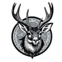 Jackalope tattoo design idea