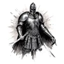 Roman Knight tattoo design idea