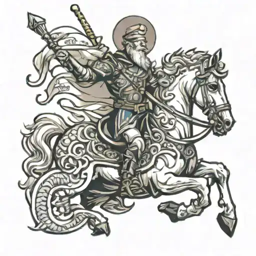 Saint George tattoo design idea