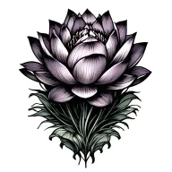 lotus flowers tattoo design idea