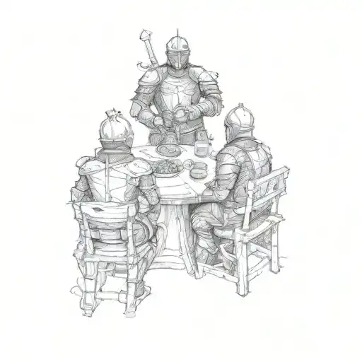 knights of the round table knights of the round table knights of the round table knights of the round table knights of the round table tattoo design idea