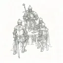 knights of the round table knights of the round table knights of the round table knights of the round table knights of the round table tattoo design idea