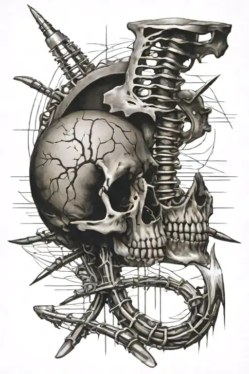 spinal surgery related images tattoo design idea
