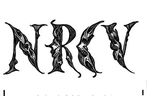 "NRKV" tattoo design idea