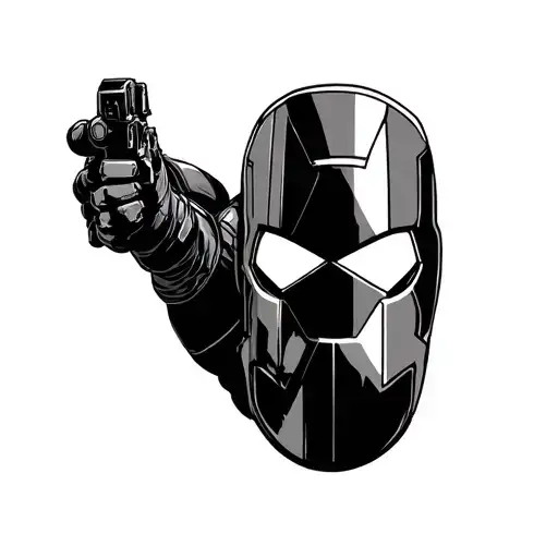 Winter Soldier tattoo design idea