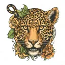 leopard tattoo design idea