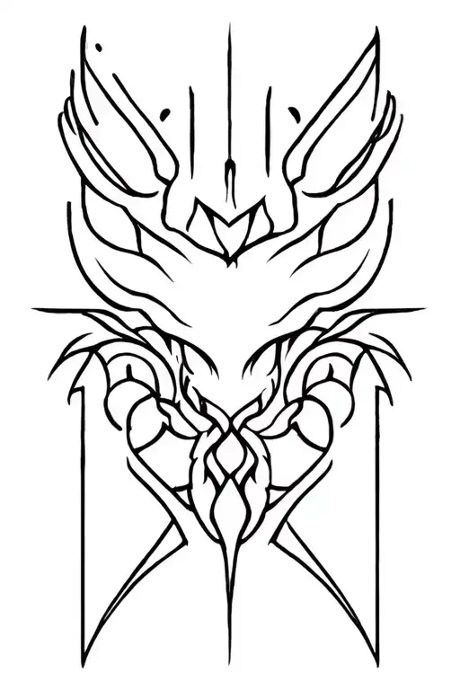 blackout tattoo in shape tattoo design idea