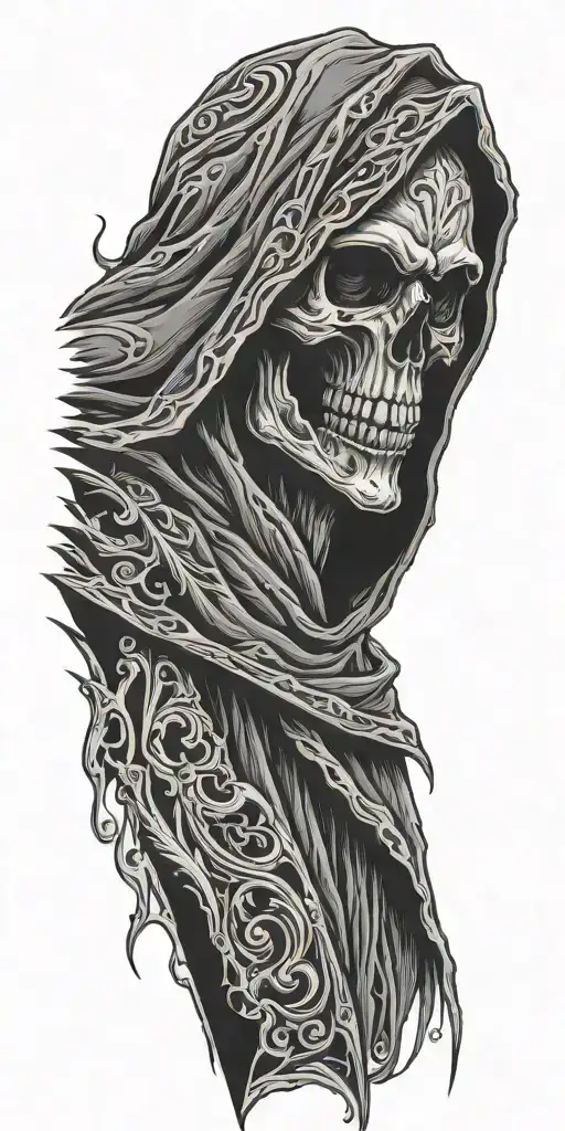 grim reaper tattoo design idea