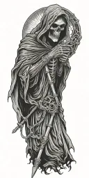 grim reaper tattoo design idea