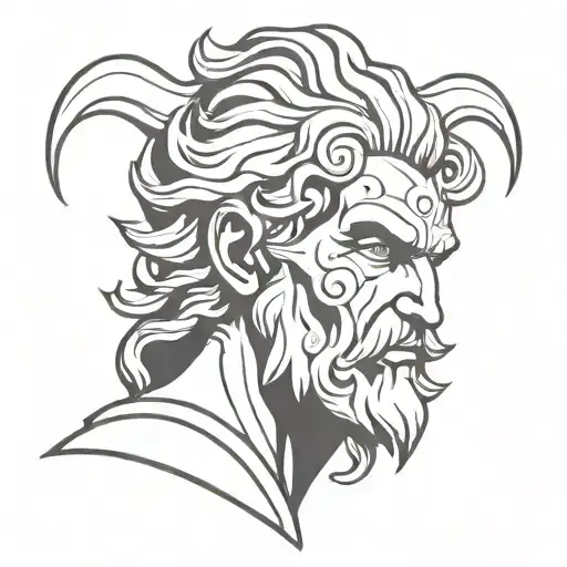 Greek god hades Greek god tattoo design idea