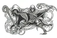 Grim Reaper tattoo design idea