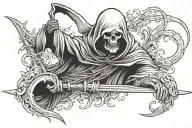 Grim Reaper tattoo design idea