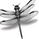 Dragonfly Fine Line tattoo design idea