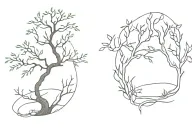 poison tree tattoo design idea