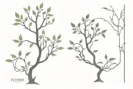 poison tree tattoo design idea